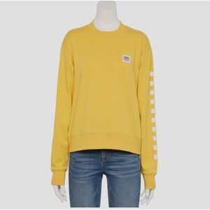 Vans Sweater Women‎ Xs Yellow Crewneck Pullover Cropped